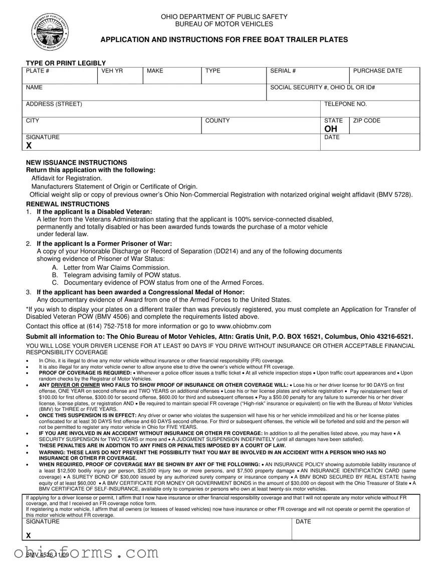 Free Bmv 4526 Ohio Template
