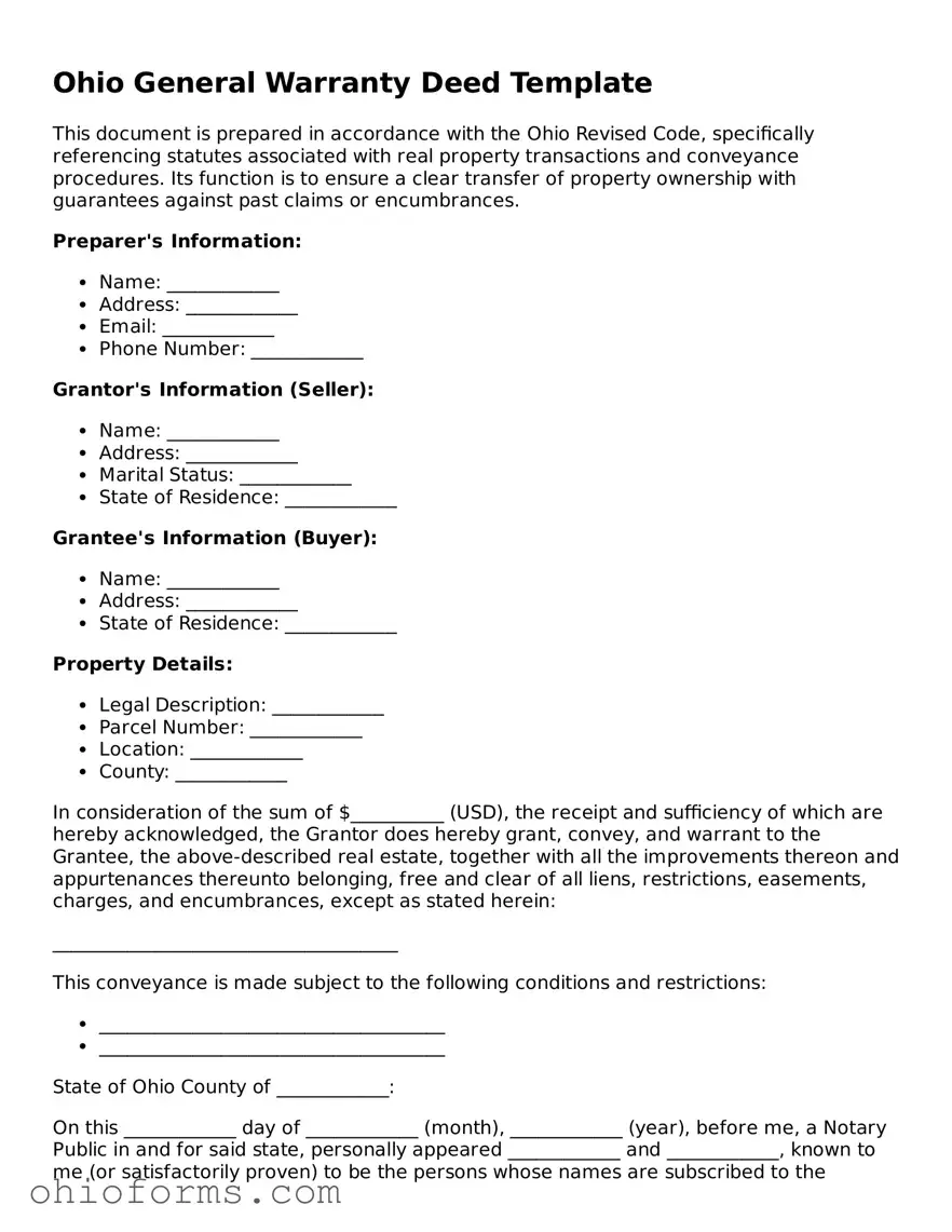 Attorney-Verified  Deed Template for Ohio