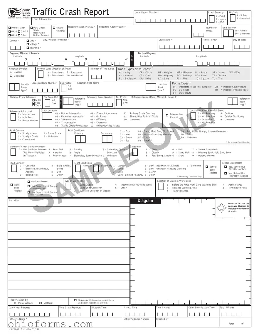 Free Ohio Hsy7001 Template