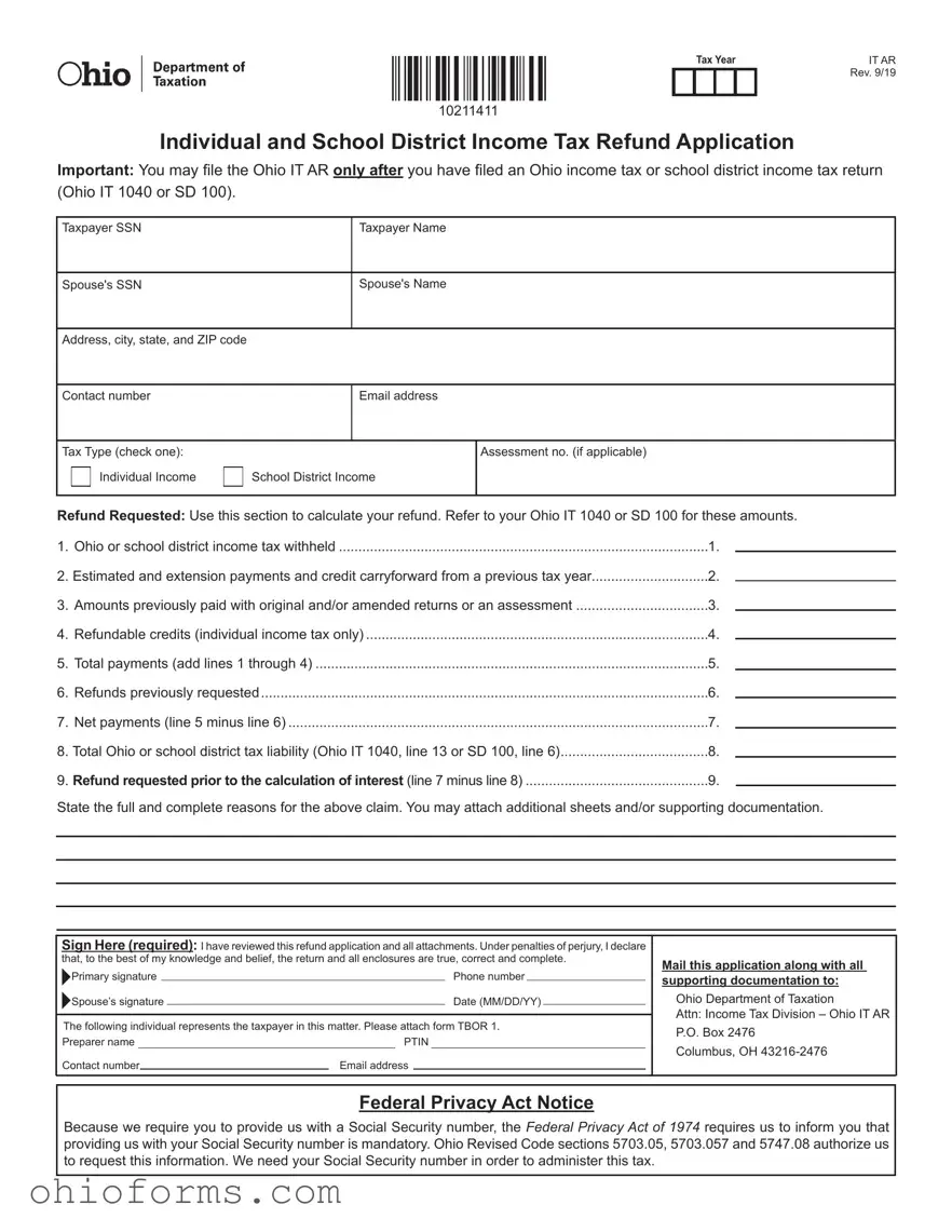 Free Ohio It Ar Template