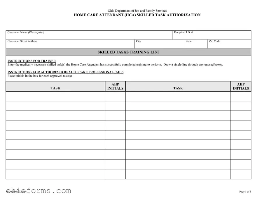 Free Ohio Jfs 02390 Template