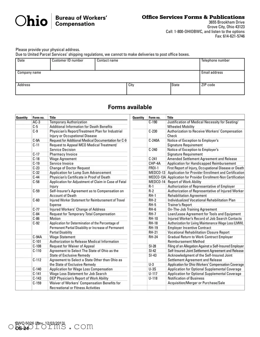 Free Ohio Os 24 Template