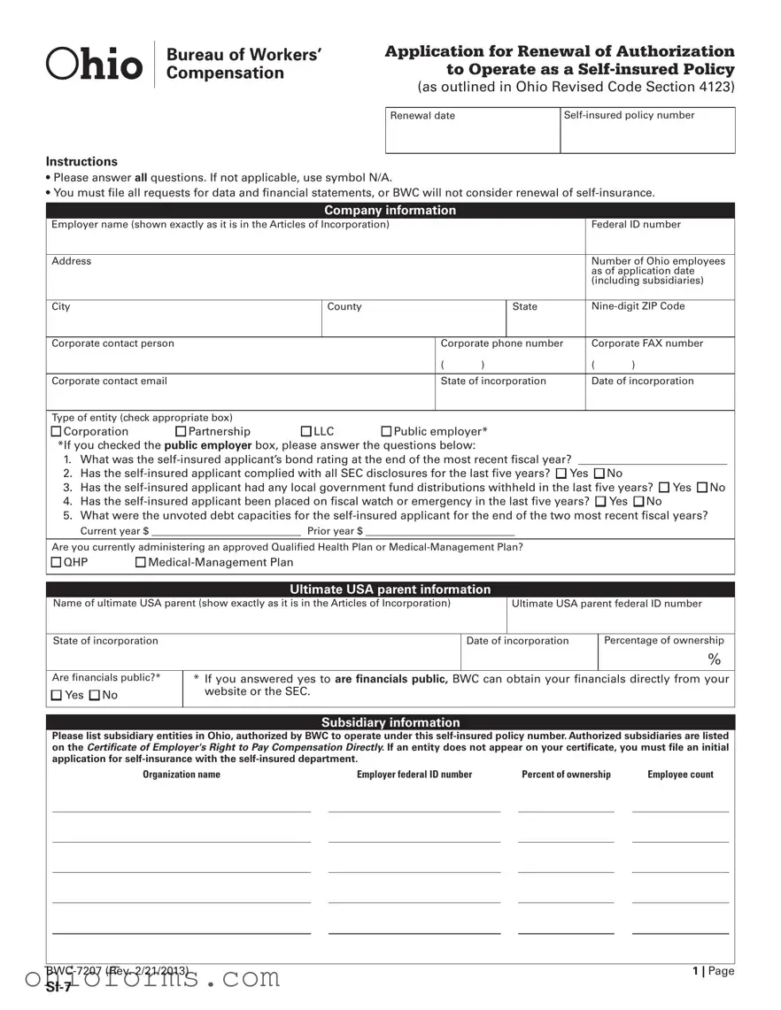 Free Ohio Si 7 Template