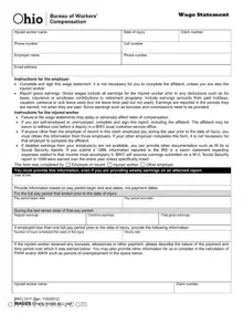 Free Ohio Bwc 1217 Template