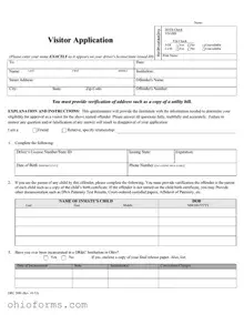 Free Ohio Drc 2096 Template