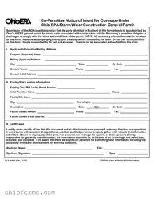 Free Ohio Epa 4496 Template
