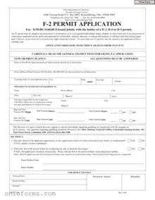 Free Ohio F 2 Permit Template