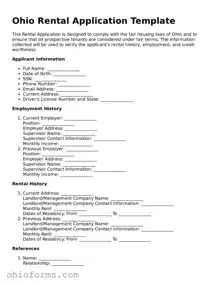 Attorney-Verified  Rental Application Template for Ohio