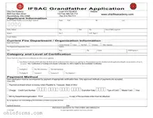 Free Ohio Ifsac Grandfather Application Template