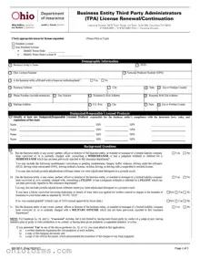 Free Ohio Ins3213 Template