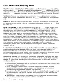 Attorney-Verified  Release of Liability Template for Ohio