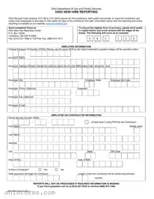 Free Ohio New Hire Reporting Template