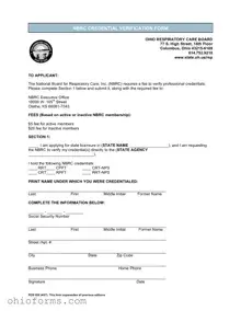 Free Ohio Rcb 020 Template