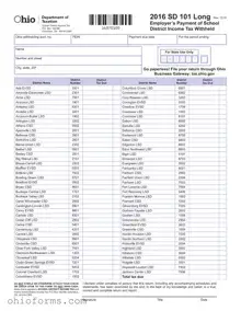 Free Ohio Sd 101 Template