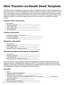 Attorney-Verified  Transfer-on-Death Deed Template for Ohio