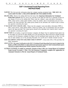 Free Ohio Unclaimed Template